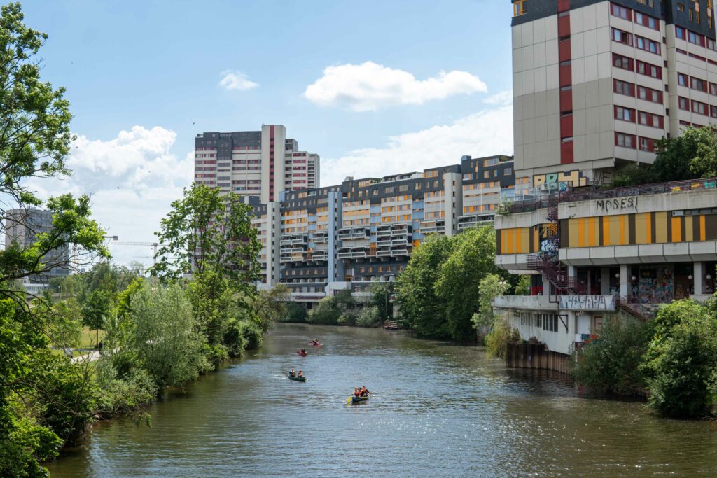 Das Ihmezentrum wurde Anfang der 1970er-Jahre als 
„Stadt in der Stadt“ erbaut.